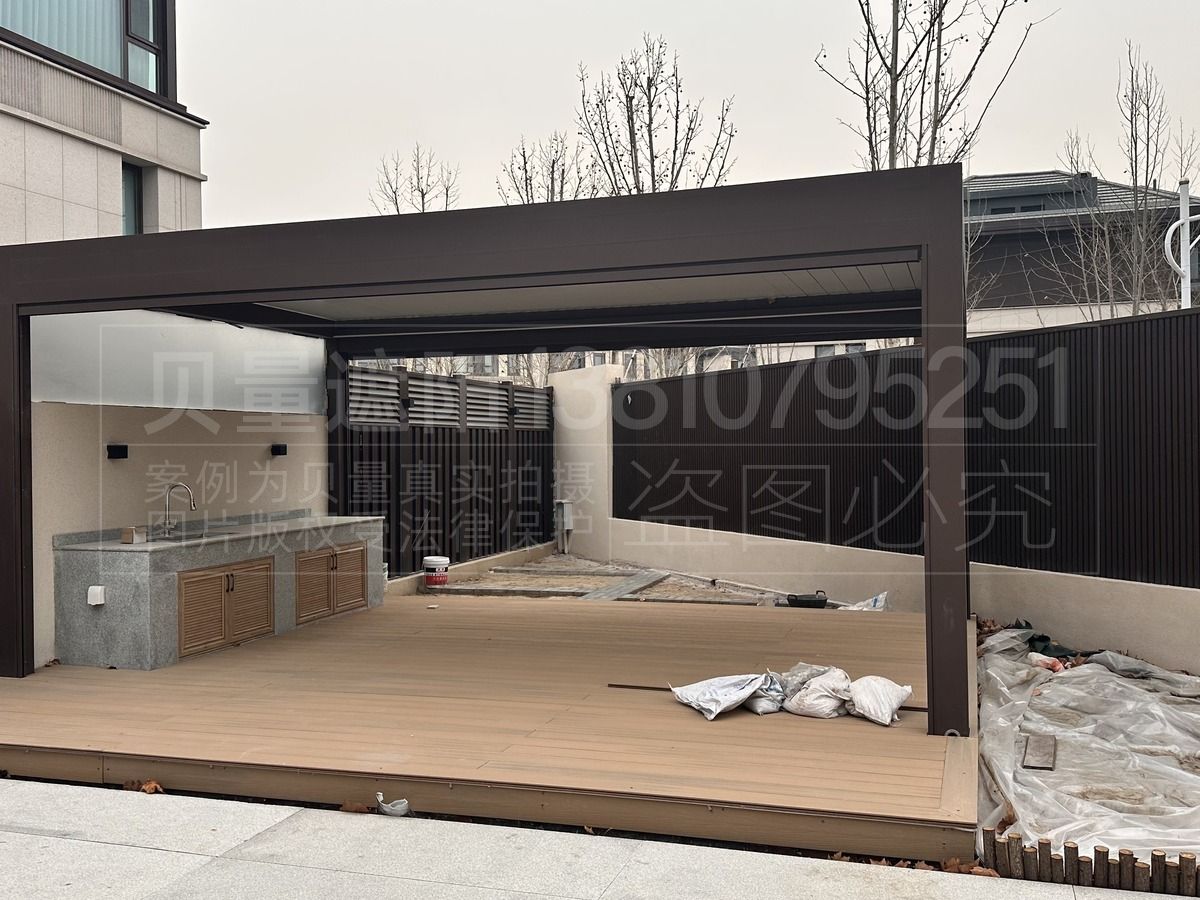 北京市顺义区诺德百叶凉亭.可移动翻板百叶凉亭